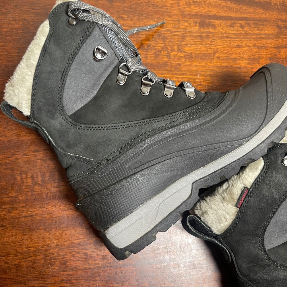 The North Face Waterproof Snow Boots Women's US 7 Black Faux Fur Lined Winter - Picture 10 of 16